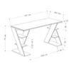 Papillon Table De Travail - Blanc - Anthracite Voir les images du produit 3
