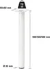 Tarrox Tischbein rund Ø 30 x 500 mm, weiß Produktbild-Vorschau 5