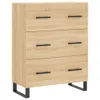 vidaXL Kredens dąb sonoma 69,5x34x90 cm Materiał Podgląd zdjęcia produktu 2