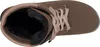 A top-down view of a brown boot with laces and faux fur lining. Anteprima dell’immagine prodotto