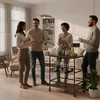 Relaxdays 4052025849344, 2 pół., Płyta mdf (MDF), Żelazo, Podgląd zdjęcia produktu 3