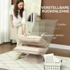 HOMCOM Bodenstuhl Bodensofa mit Verstellbarer Rückenlehne Produktbild-Vorschau 4