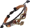 trendor 75804 Armband mit Unendlichkeits-Symbol Leder/PU Braun-Schwarz 1 Produktbild-Vorschau