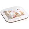 Mr. & Mrs. Panda Untersetzer Glas Waldtiere Picknick - Weiß Produktbild-Vorschau 3