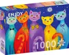Enjoy Puzzle Katzen Puzzle - 1000 Teile buntes Spielzeug Produktbild-Vorschau 3