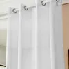 WOLTU Gardinen transparent mit Ösen Leinen Optik, Ösenschal Produktbild-Vorschau 8