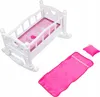 Kinderplay Puppenwiege 2-in-1 mit Bettwäsche – Schaukelbett Produktbild-Vorschau 13