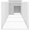 The Living Store Hühnerkäfig Grau 400x91x100 cm Verzinkter Produktbild-Vorschau 4