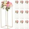 Blumenständer Set - Rechteckige Metall-Dekosäule - Set 10 Produktbild-Vorschau 1
