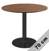 Kulatý jídelní stůl VICTORY 70 cm – BROWN, moderní Náhled obrázku produktu 1