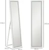 Two views of a full-length mirror with LED lighting, showing its dimensions. Náhľad obrázku produktu