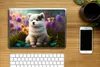 MuchoWow® Laptop Aufkleber Sticker Cover Welpe - Blumen - Produktbild-Vorschau 2
