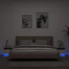 vidaXL Noční stolky s LED světly 2 ks. Bílé 40x39x37 cm Náhled obrázku produktu 1