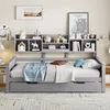 A daybed with a bookshelf headboard in a bedroom setting. Podgląd zdjęcia produktu