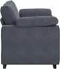 Sofa dwuosobowa Ciemnoszara 160x77x82 cm Aksamit Podgląd zdjęcia produktu 5