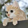 Gartenfigur Dekofigur Katze für Zaun und Trennwand Produktbild-Vorschau 5
