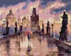 Zuty - Diamantové malování - KARLŮV MOST V DEŠTI, 40x50 cm, Náhled obrázku produktu 1
