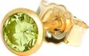 Einzel Ohrstecker Echt Peridot Gelbgold 585 14 Karat Gold Produktbild-Vorschau 1