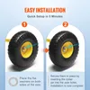 Instructions for installing wheels on a cart. Produktbild-Vorschau
