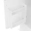 A close-up of a white cabinet with a small shelf unit attached. Náhled obrázku produktu