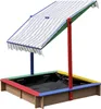 Dobar Sandkasten farbig mit Dach 111 x 111 cm Produktbild-Vorschau 1