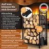BLACK OAK Kaminholzständer "Antero" mit Kaminbesteck - Set Produktbild-Vorschau 8
