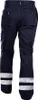 A back view of navy blue work pants with reflective stripes on the lower legs. Anteprima dell’immagine prodotto