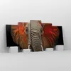 Bild auf Leinwand - Leinwandbild - 5 Teile - Elefant Rot Produktbild-Vorschau 4