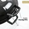 deluxe4home® Kugelgrill mit Deckel Ø55 cm I Rollbarer Produktbild-Vorschau 10