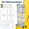 Peviasot Aluminium telescoopladder, 4x4 treden, Productafbeelding-voorbeeld 3