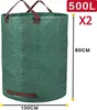 2 sacchi per rifiuti da giardino XXL da 500 litri, sacchi Anteprima dell’immagine prodotto 2