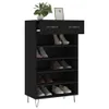 vidaXL Schuhschrank Schwarz 60x35x105 cm Holzwerkstoff Produktbild-Vorschau 12