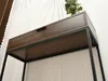 Konsolentisch NIRAI mit Schublade – schwarz/Nussbaum Produktbild-Vorschau 11