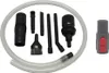 A set of vacuum cleaner attachments and an adapter are laid out on a white background. Produktbild-Vorschau