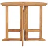 Klappbarer Garten-Esstisch Ø90x75 cm Massivholz Teak Produktbild-Vorschau 2