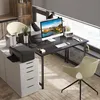 ODK Kleiner Schreibtisch Schwarz 100x48x74cm Computertisch Produktbild-Vorschau 6