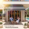 tectake® Klemmmarkise mit Handkurbel einfache Montage Produktbild-Vorschau 6