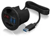 Hub  2-Port IcyBox USB 3.0 IB-Hub1404 Tisch-Hub Anteprima dell’immagine prodotto 2