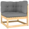 vidaXL 2-tlg. Garten-Lounge-Set mit Kissen Kiefer Produktbild-Vorschau 3