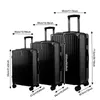 CDGlobal Set de 3 valises rigides, coque dure ABS, set de Voir les images du produit 2