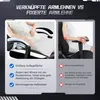 Comparison of adjustable vs fixed armrests on a gaming chair, with text highlighting benefits. Voir les images du produit