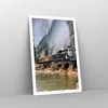 Poster - Poster ohne Rahmen - Alt Lokomotive Berge - Produktbild-Vorschau 7