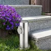 Borne de jardin IP44 2 prises SOLIGHT PG10 cylindre argenté Voir les images du produit 2