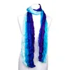 Knitterschal Halstuch Schal XXL blau violett lila Produktbild-Vorschau 2