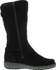 A black suede boot shown from the side against a white background. Anteprima dell’immagine prodotto