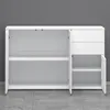 doporro Buffet Commode 120 cm Meuble de Rangement Blanc Mat Voir les images du produit 4