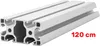A piece of aluminum extrusion profile, commonly used in construction and manufacturing. Náhľad obrázku produktu