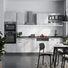 Küchenzeile Vicco R-Line Beton 300 cm mit Hochschrank, AP Produktbild-Vorschau 4