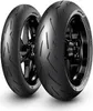 Two motorcycle tires are displayed side-by-side against a white background. Podgląd zdjęcia produktu