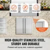 VEVOR porta di accesso al barbecue, 610 x 610 mm, doppia Anteprima dell’immagine prodotto 3
